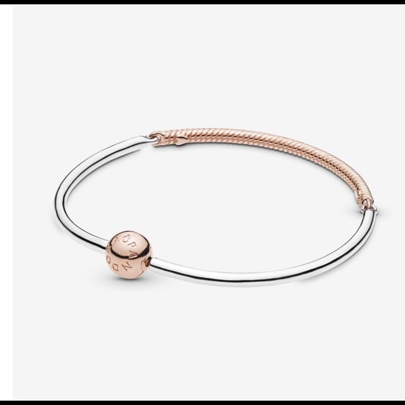 Pandora Jewelry - Pandora Moments Three Link Bangle Bracelet